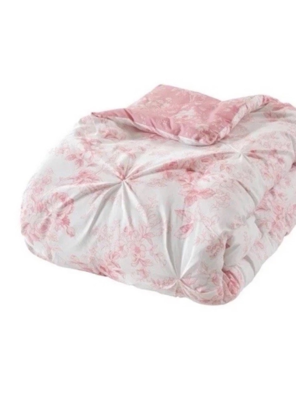 Retired Armoire Collection Pink Toile Full/Queen Reversible Comforter NWT - Picture 8 of 8